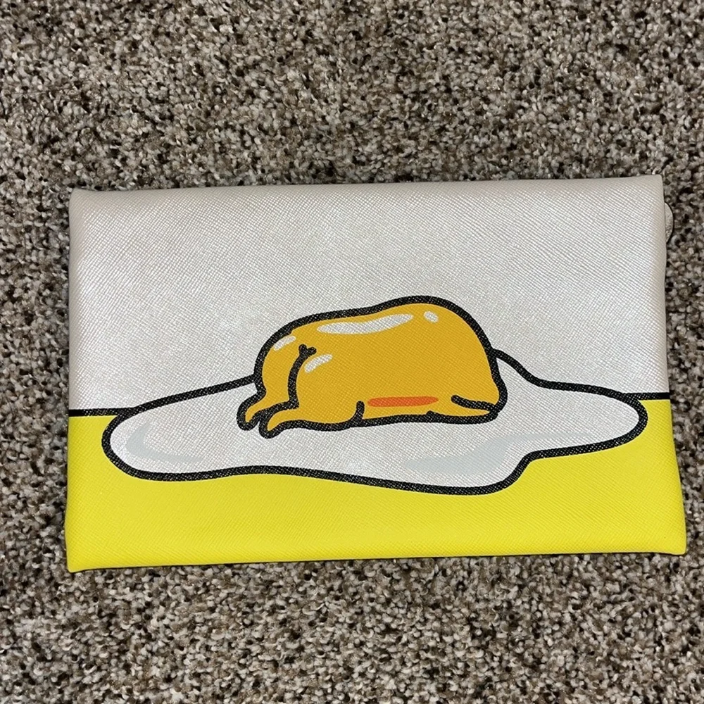 Ipsy Gudetama makeup bag